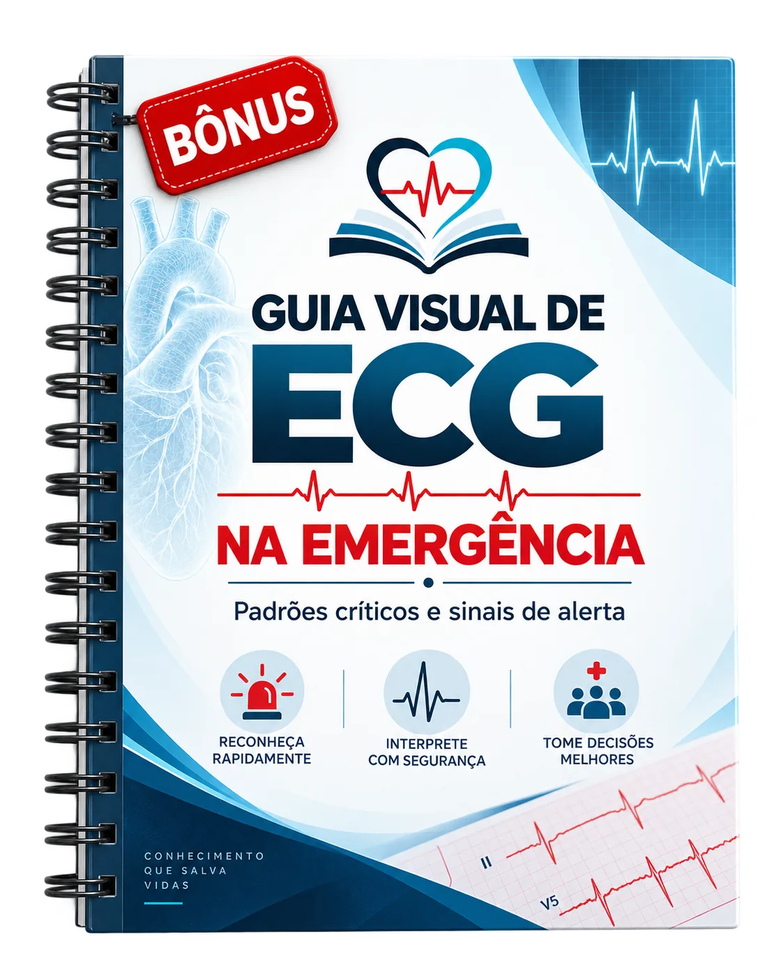 Capa do Bônus 5 — Guia Visual de ECG na Emergência